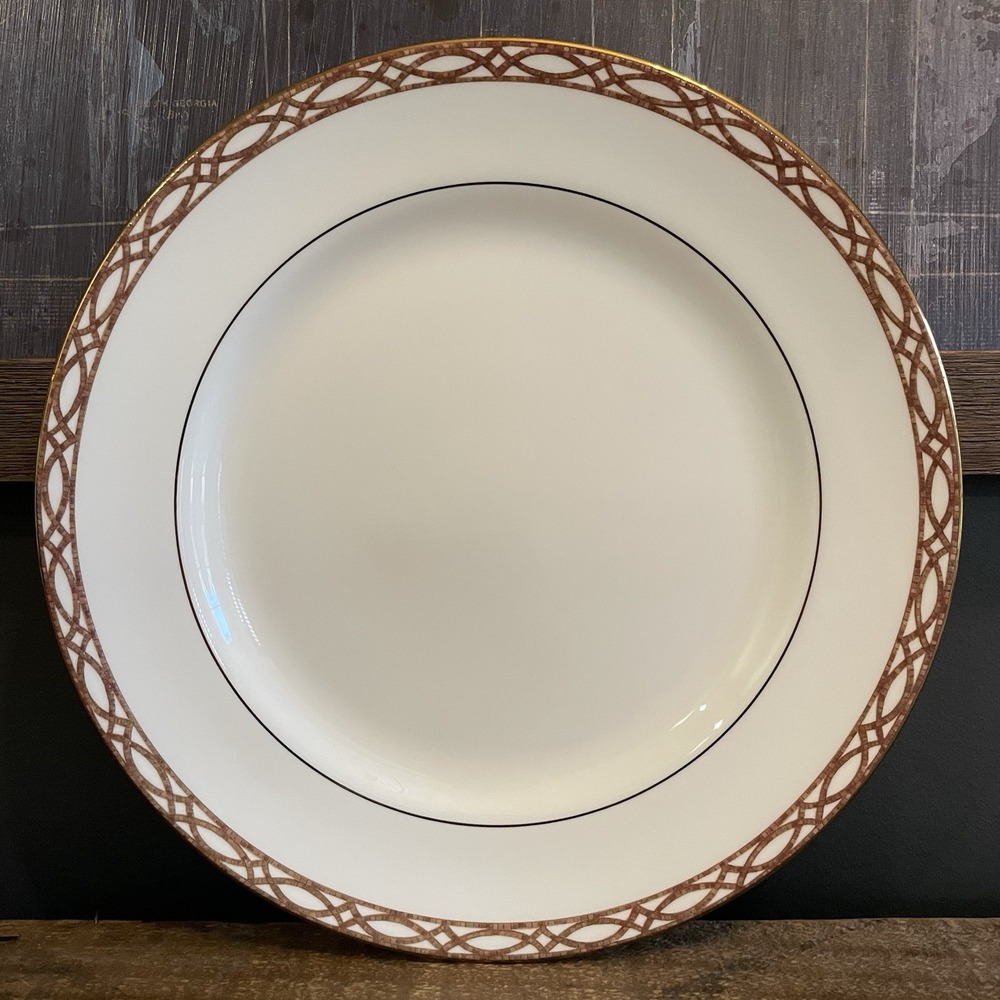 LENOX Mosaico d' Italia Cipresso 11.25" Dinner Plate Chuck Fischer Mosaic Scroll